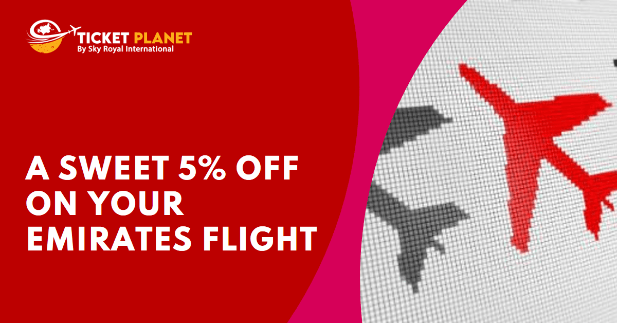 Score a sweet 5% off on your Emirates flight
